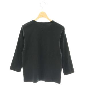 L'Appartement 23AW カットソー Tシャツ 七分袖 ブラック /ES OS