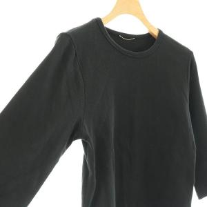 L'Appartement 23AW カットソー Tシャツ 七分袖 ブラック /ES OS