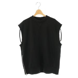 スリーブレススウェットプルオーバー フレンチスリーブ 36 ブラック /HK OS