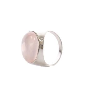 Signature Collection リング オーバル M ローズクォーツ 925SV