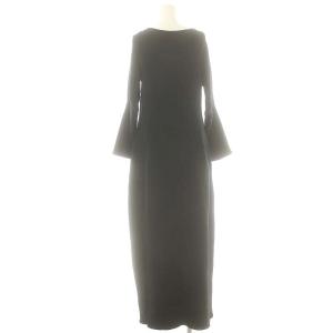 Yohji Yamamoto ニットワンピース ロング 長袖 ブラック /ES OS SH