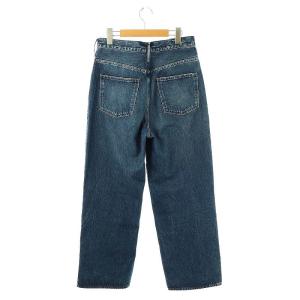upper hights THE NIECE デニムパンツ ジーンズ ダメージ加工 ワイドストレート 25 青 /MI OS