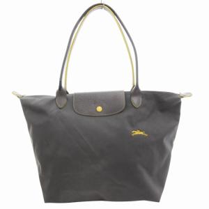 ル プリアージュ LE PLIAGE ハンドバッグ トート 肩掛け 折り畳み 刺繍 グレー /GV