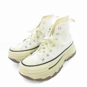 CONVERSE ALLSTAR TREKWAVE BS HI ハイカットスニーカー キャンバス 厚底 23cm 白 ホワイト