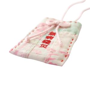 keisuke kanda パッチワーク お守り 雑貨 ネックレス ペンダント 首掛け ピンク /AQ OS