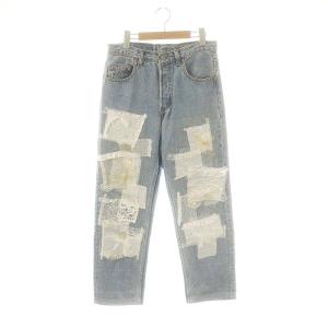 Gパンみたいなつぎはぎ軍パン ミリタリーパンツ ストレート
