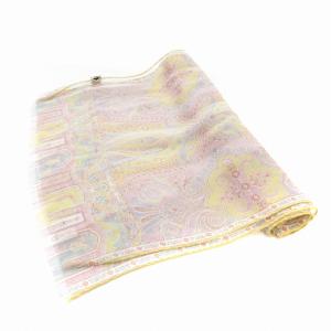 ETRO 美品 ストール ペイズリー柄 シルク 絹 ピンク /AE