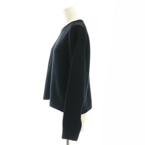 Theory 24AW Lana Cash Cropped CN PO ショート ニット セーター S 黒 ブラック