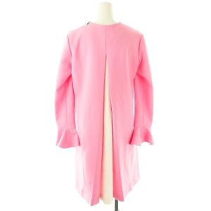 YOKO CHAN YOKOCHAN ベルスリーブ フレアワンピース 長袖 ひざ丈 38 M ピンク /SY OS