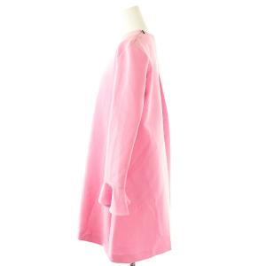 YOKO CHAN YOKOCHAN ベルスリーブ フレアワンピース 長袖 ひざ丈 38 M ピンク /SY OS