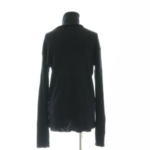 Deuxieme Classe jersey タートルネック リブニット セーター 黒 ブラック /SS OS