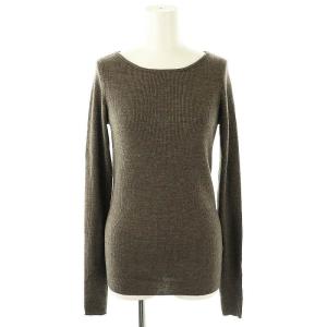 Rib B/N Knit トップス ニット カットソー 長袖 リブ ウール グレージュ /NR OS