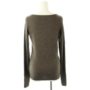 L'Appartement Rib B/N Knit トップス ニット カットソー 長袖 リブ ウール グレージュ /NR OS
