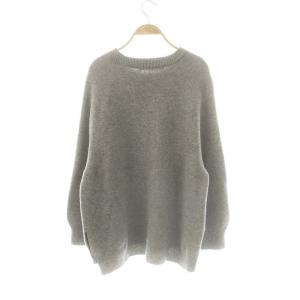 グレー ニットセーター ラグランスリーブ セールラグランスリーブニットプルオーバー（ニット⁄セーター