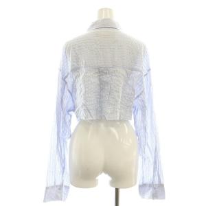 TODAYFUL 24SS Stripe Short Shirts ストライプショートシャツ F サックスブルー /SS