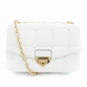 SOHO チェーンショルダーバッグ クロスボディ キルティング 白 ホワイト /UO