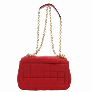 MICHAEL KORS SOHO チェーンショルダー バッグ クロスボディ キルティング ゴールドカラー金具 レザー 赤 レッド