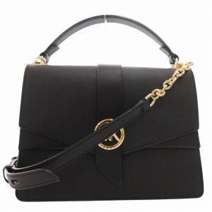 グリニッジ GREENWICH ミディアム サフィアーノ レザー サッチェル ハンドバッグ チェーンショルダー