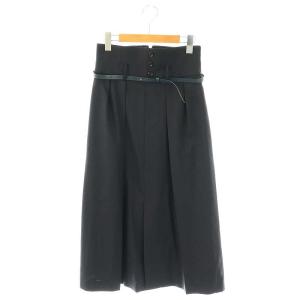 Giselle セミフレアスカート 36 ネイビー