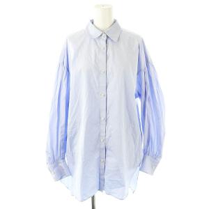 23年製 THOMAS MASON COブロードブラウス シャツ 長袖 38 M サックスブルー /SY