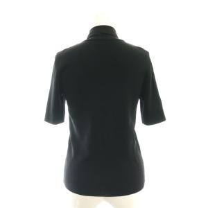 M-Premier 24AW 半袖ボウタイニットプルオーバー カットソー 36 黒 ブラック /AT OS