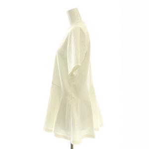 M-Premier 24SS ペプラムカットソー 半袖 36 白 ホワイト /AT OS