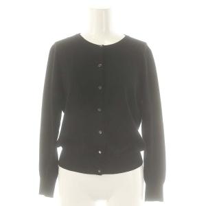 24AW クルーネックメタルボタンカーディガン 38 ブラック /HK OS