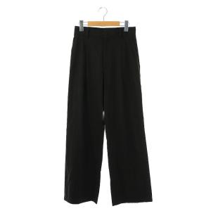 Li Ny Modern Wide パンツ ワイド リネン 36 黒 /MI OS