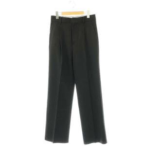 Modern Wide パンツ ワイド ジッパーフライ ウール 36 ブラック /DO OS
