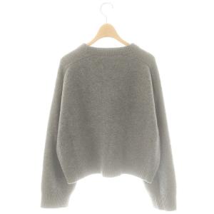 Deuxieme Classe 23AW ミドルゲージ プルオーバー ニット セーター ウール グレー /MI OS