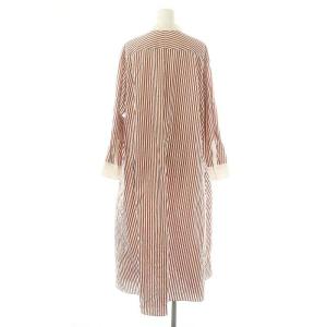 JOURNAL STANDARD relume タイプライタークレリック フレアワンピース ロング ストライプ レッド ホワイト /DF OS