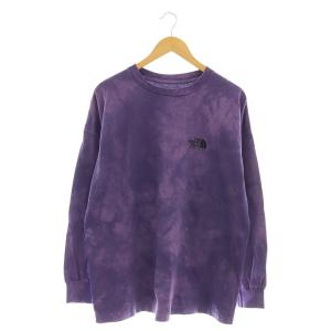 7oz Tie Dye L/S Logo Tee Tシャツ 長袖 クルーネック M 紫 パープル /AT