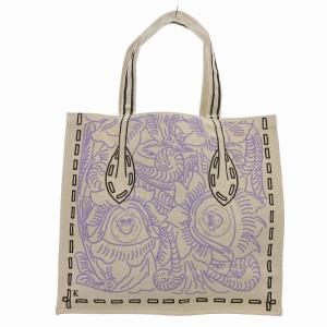 CARVING TRIBES タグ付き 24AW カービング10thトートバッグ 手提げ プリント アイボリー /FF