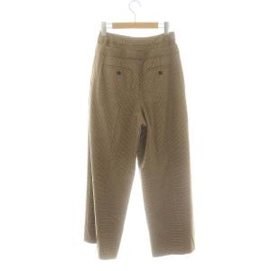 Diagram GRACE CONTINENTAL 23AW レイヤードワイドパンツ ストレート グレンチェック 36 ブラウン /SS OS