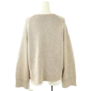 Deuxieme Classe 25SS Beauty Latest model ニット セーター キーネック ベージュ