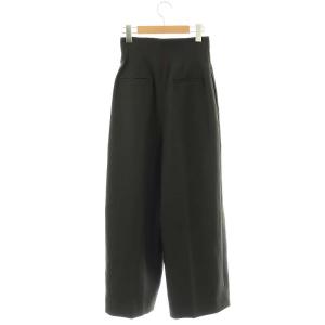 CELFORD 24AW ハイウエストワイドパンツ ジッパーフライ 36 ブラック /DO OS