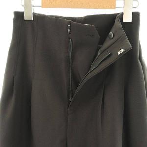 CELFORD 24AW ハイウエストワイドパンツ ジッパーフライ 36 ブラック /DO OS