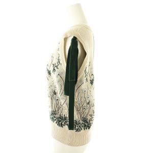 ミューラル MURRAL Garden flower knit vest ベスト ニット プル