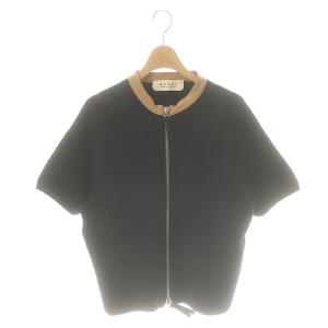 ダブルジップ半袖ジャケット 40 ネイビー /SS OS