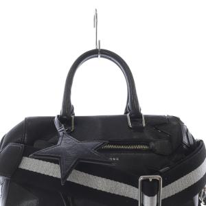 MARC JACOBS 2WAYバッグ ハンドバッグ ショルダーバッグ ロゴ レザー 黒 ブラック /SR48