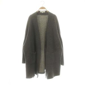 ロングガウンコート ニット 38 チャコールグレー /DO OS