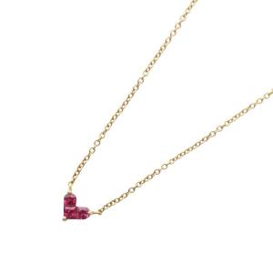MYSTERIOUS HEART ネックレス ルビー 0.13ct K18