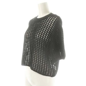 HYKE 24SS CROCHETED CROPPED SHORT-SLV SWEATER ニット カットソー 透かし編み