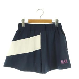 イーエーセブン EA7 3KTN51 ショートパンツ テニスウェア スカパン S 紺 白 /MI OS