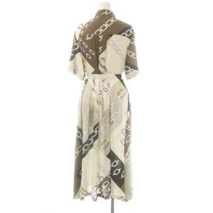 Grace Class 25SS チェーンシャツドレス ワンピース 36 ベージュ ブラウン