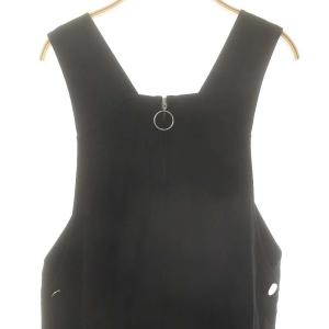 Diagram GRACE CONTINENTAL 25SS センタージップサロペット オールインワン ワイドパンツ 36 ブラック /DO OS