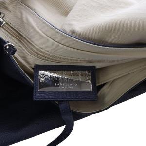 ZANELLATO ポスティーナ レザー 2WAY ハンドバッグ ワンハンドル ショルダーバッグ 斜め掛け ネイビー /YO19