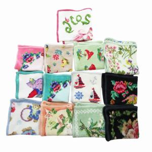 美品 ハンカチ 13枚セット 総柄 マルチカラー /HO