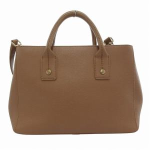 FURLA リンダ ハンドバッグ ショルダー 2WAY 手提げ クロスボディ ロゴ 茶 ブラウン /FF