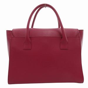 FURLA サッチェル トートバッグ 手提げ ロゴ金具 レザー ピンク /FF